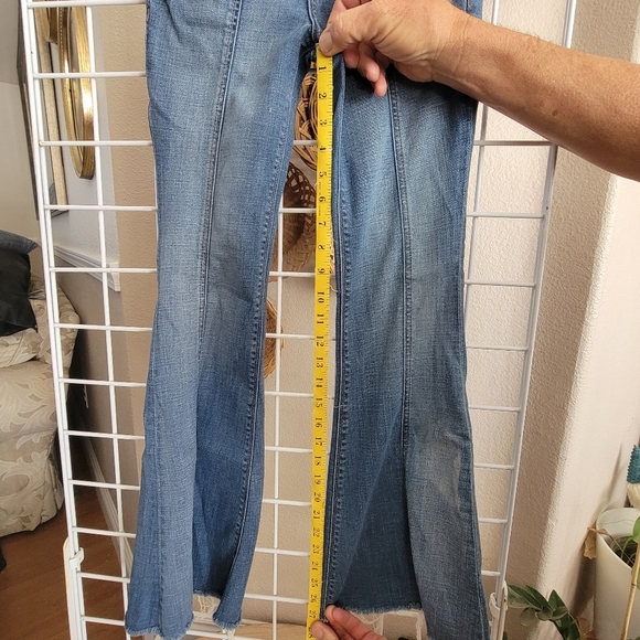 Express High Rise Bell Flare Sz 0 - Picture 7 of 8